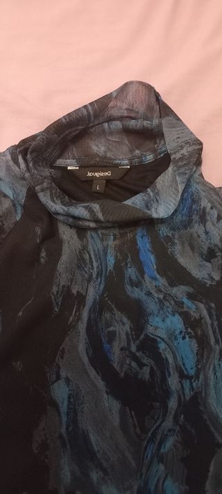 Camisa Desigual L - Azul y Negra