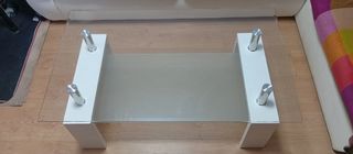 Mesa centro cristal blanco