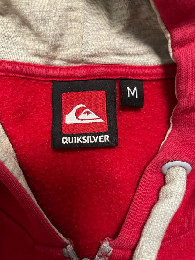 Sudadera Quicksilver roja talla M