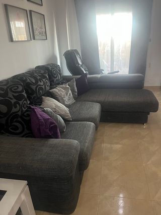 Sofá chaise longue 3 plazas