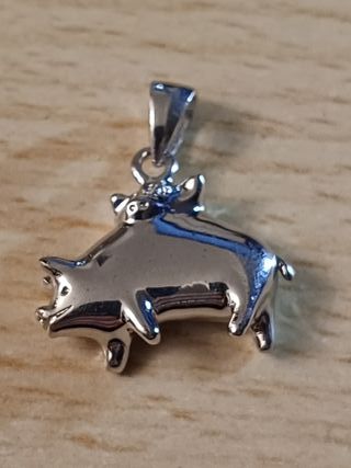 Cerdito plata 925 - Colgante