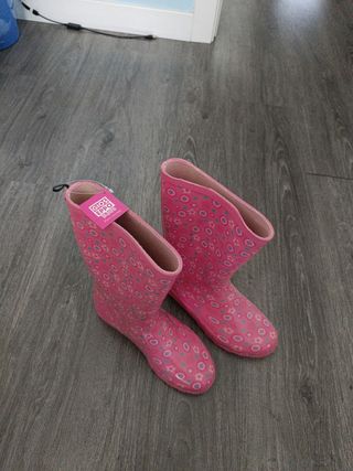 Botas agua niña rosa