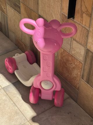 Patinete infantil Jirafa rosa