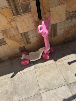Patinete infantil Jirafa rosa