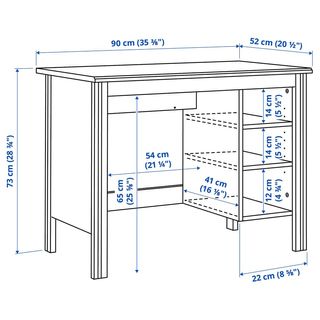 2 scrivanie Ikea Brusali bianche