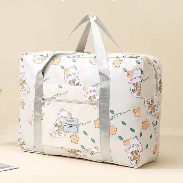 Bolsa de Viaje Gato - Gris y Blanca