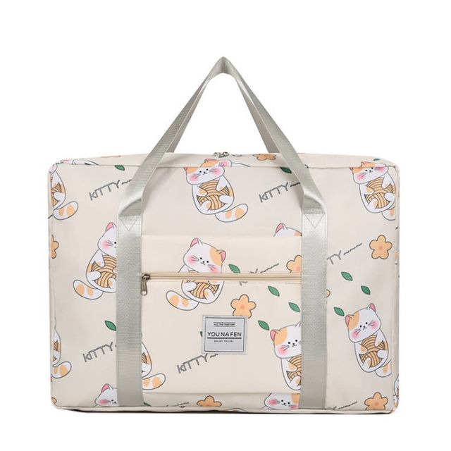Bolsa de Viaje Gato - Gris y Blanca