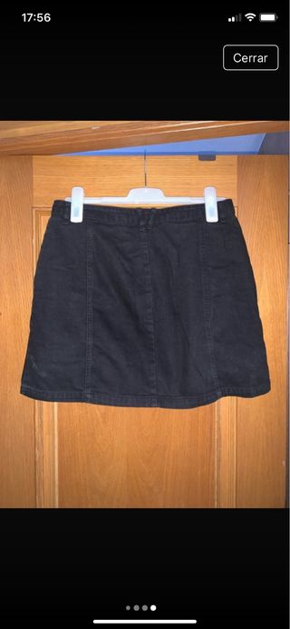 Falda vaquera Stradivarius azul