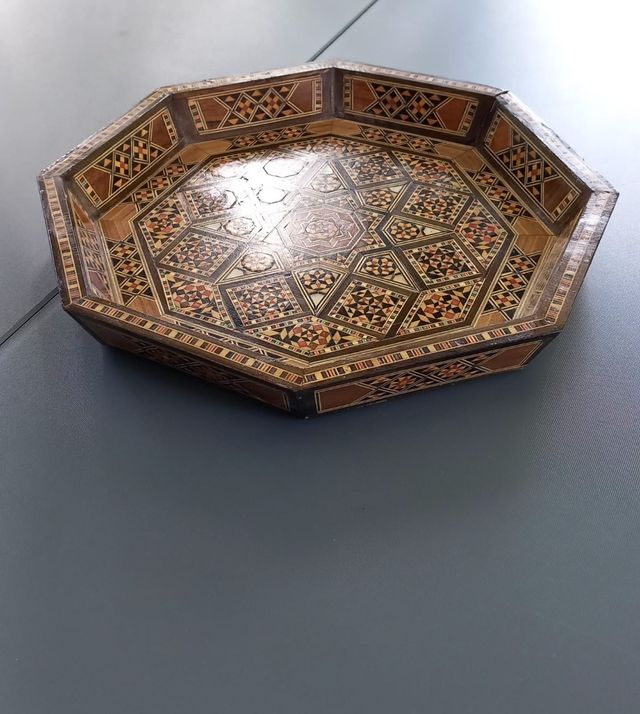 Bandeja marquetería mudéjar egipcia