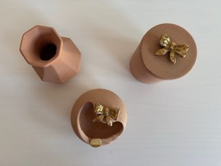 Set tocador cerámico rosa palo envejecido