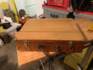 Valigia legno vintage