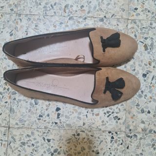 Bailarinas beige-marrón usadas