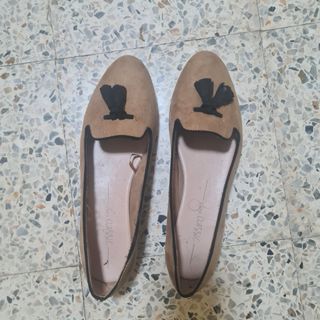 Bailarinas beige-marrón usadas