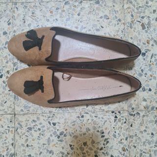 Bailarinas beige-marrón usadas