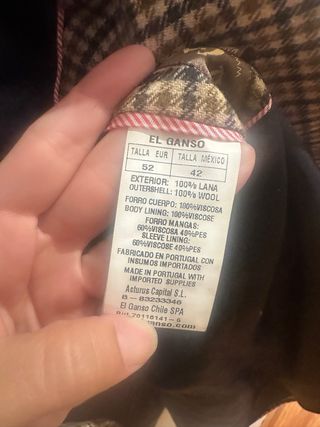 Americana de hombre talla 52 de El Ganso