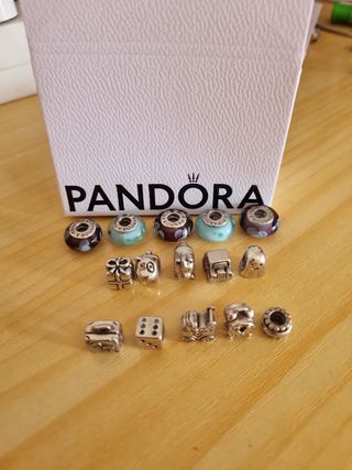 12 charms Pandora -   Plata de ley