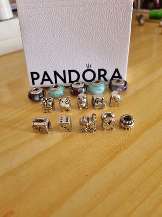 12 charms Pandora -   Plata de ley