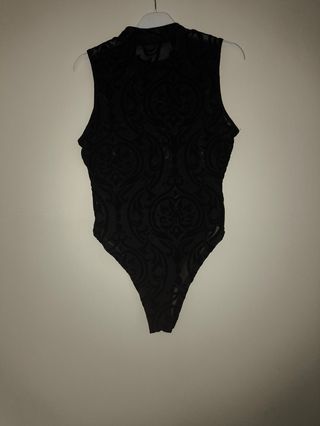 Body nero in velluto