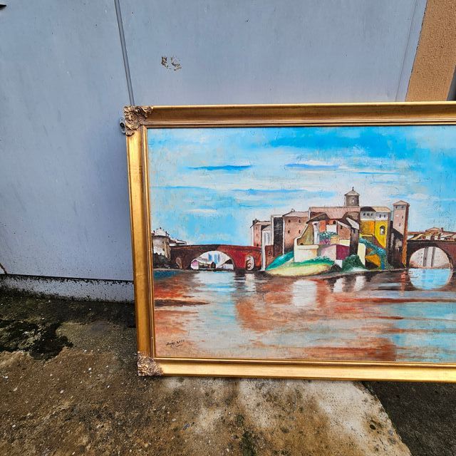 Quadro Roma: Isola Tiberina