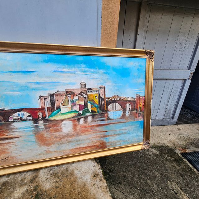 Quadro Roma: Isola Tiberina