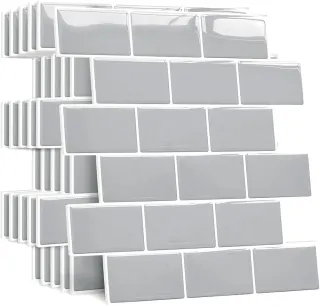 Azulejos Adhesivos Grises - 10uds