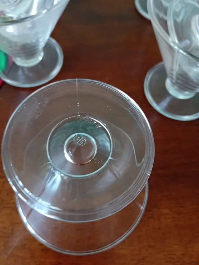 6 Bicchieri Cocktail/Gelato Trasparenti