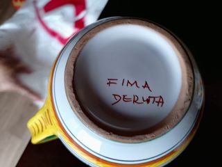 6 Caraffe Ceramica Dipinte a Mano 