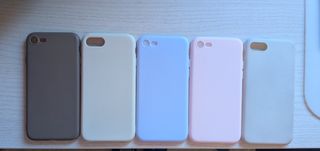 Fundas silicona iPhone 7/8 - 5uds