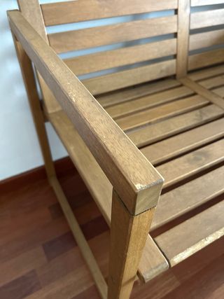 Banco jardín IKEA NÄMMARÖ marrón