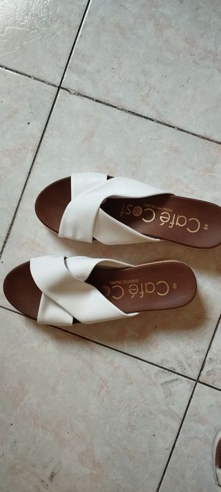 Sandali Cafe' Cost bianchi, n.40