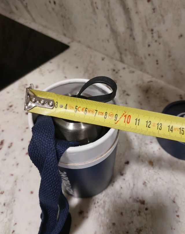 Botella cristal Montblanc con funda