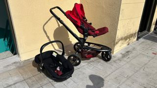 Carrito bebé Jane Trider rojo y negro 