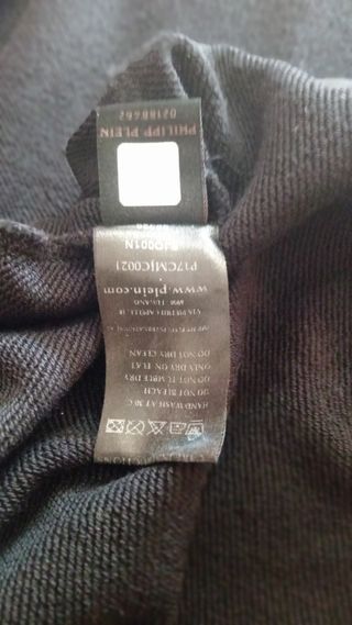 Chaleco Plein Sport negro c/ capucha