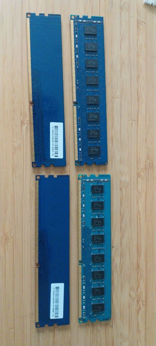 4 memorias RAM 4GB DDR3. 1Rx8