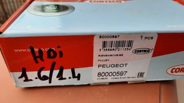 Puleggia motore Peugeot 1.4 e 1.6 hdi