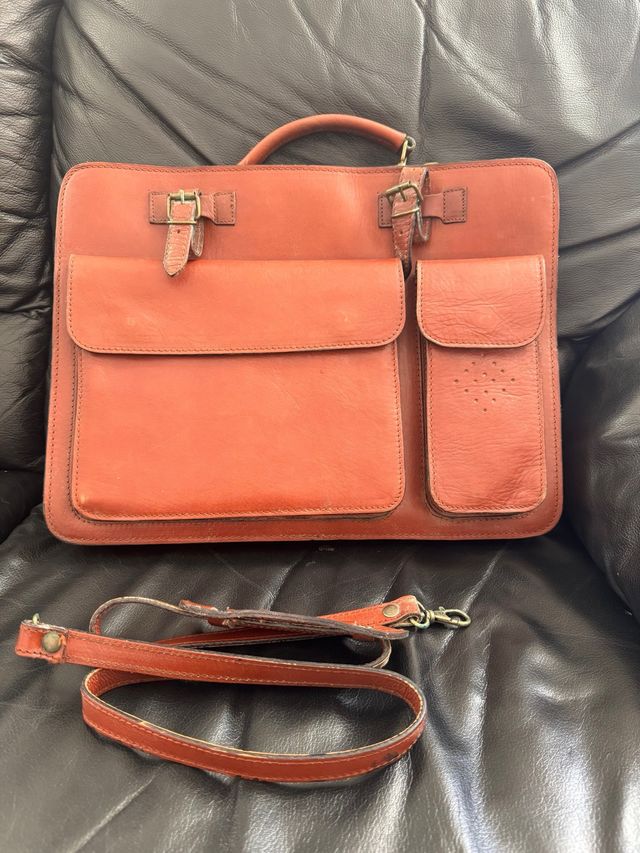 Borsa portadocumenti in pelle