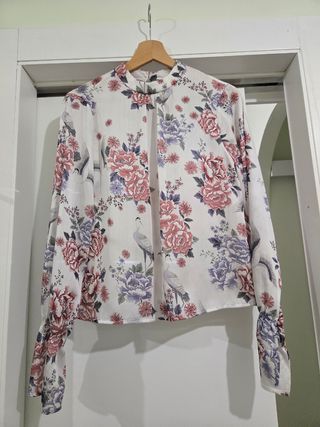Blusa floral estampada