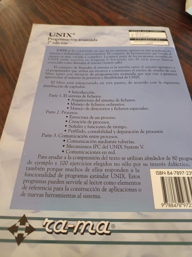 UNIX. Programación avanzada. 2ª edición. (Spani...