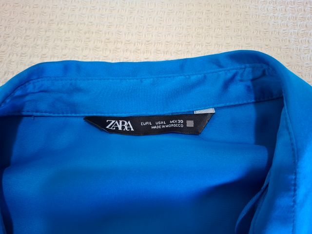Camisa Zara azul XL