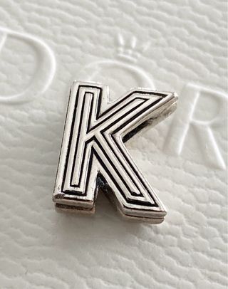 Charm Pandora ORIGINAL Letra K cierre - REFLEXIONS