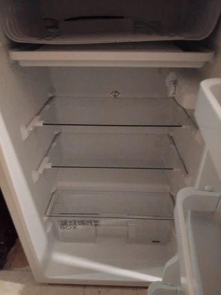 Nevera pequeña blanca