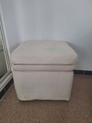 Butaca beige de tela