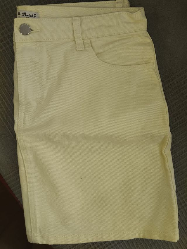 Mini Falda Vaquera Amarilla Primark - Talla S