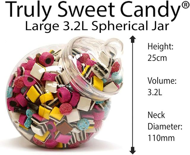 7 Tarros dulces plásticos transparentes...