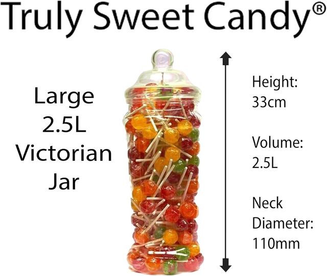 7 Tarros dulces plásticos transparentes...