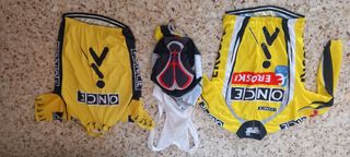  2 Maillot ciclismo y 1 culote ONCE talla L