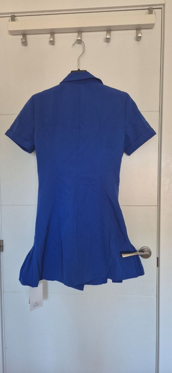 Vestido blazer azul marino - S