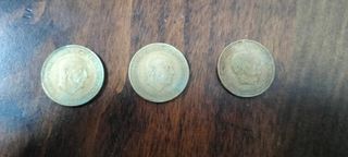 3 Monedas 1 Peseta Franco (1966)
