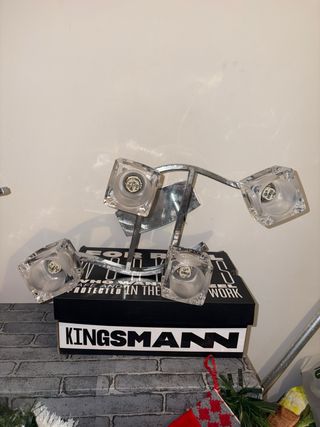 Dos Lámpara moderna 4 luces cubo y 6 luces cubo