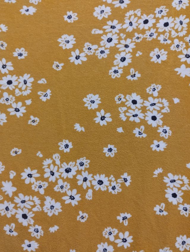 Vestido Springfield mostaza flores